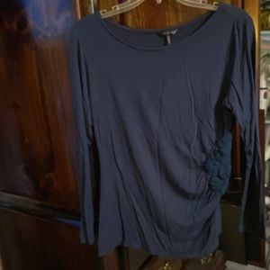 Navy blue lightweight long sleeve shirt